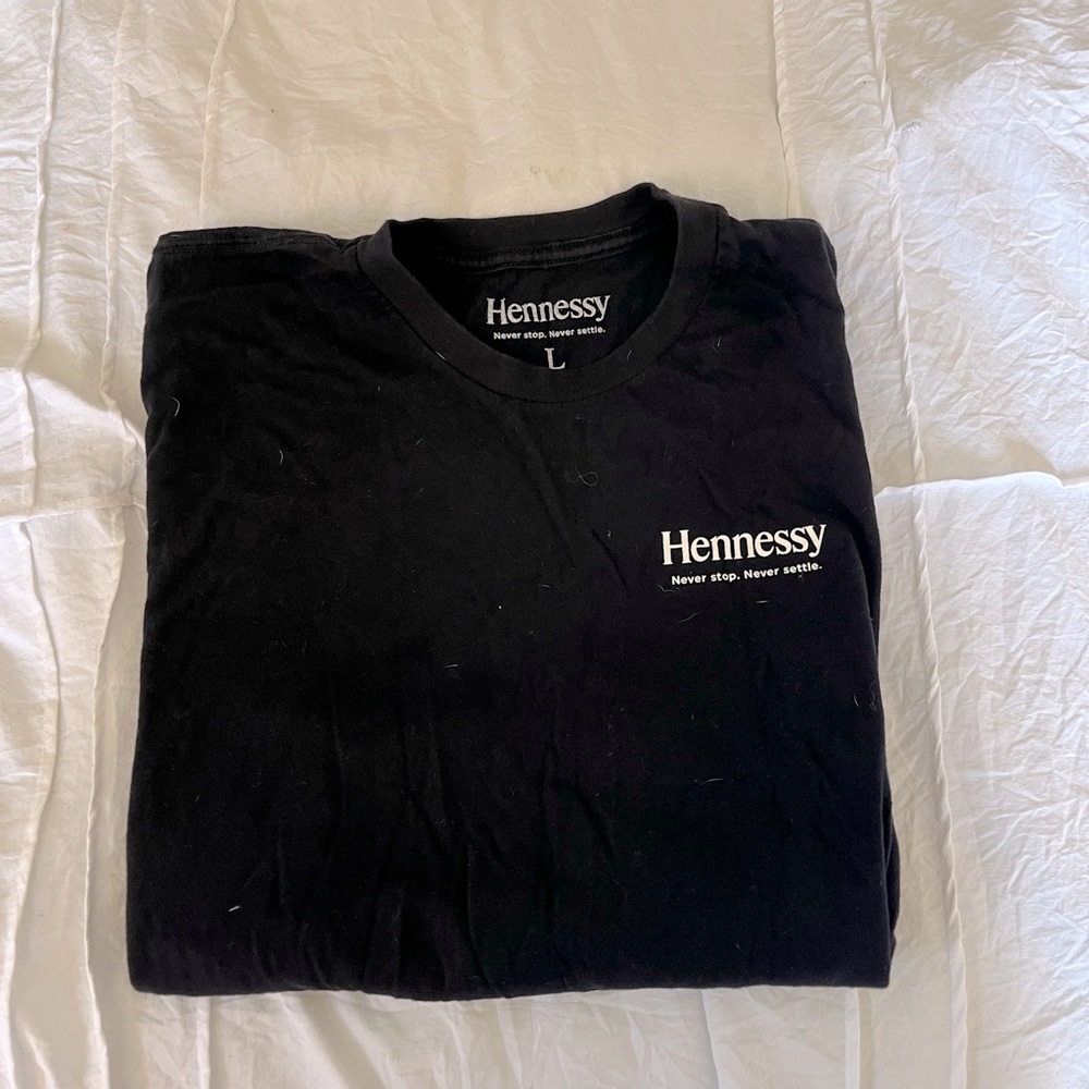 Hennessy T shirt.  Black size large